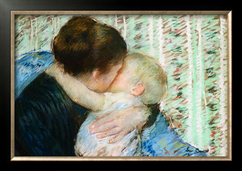 A Goodnight Hug - Mary Cassatt Painting on Canvas